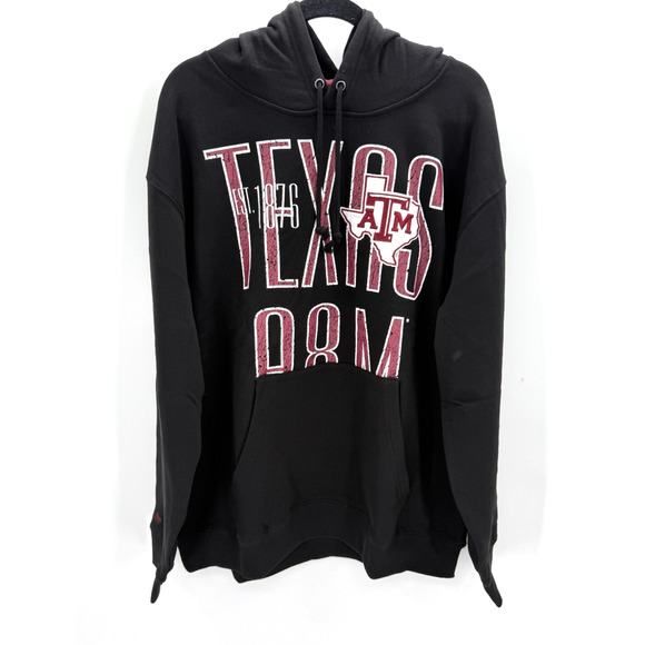 Mitchell & Ness Texas A&M University NCAA Team OG Fleece Hoodie 2XL Distressed - Picture 1 of 15